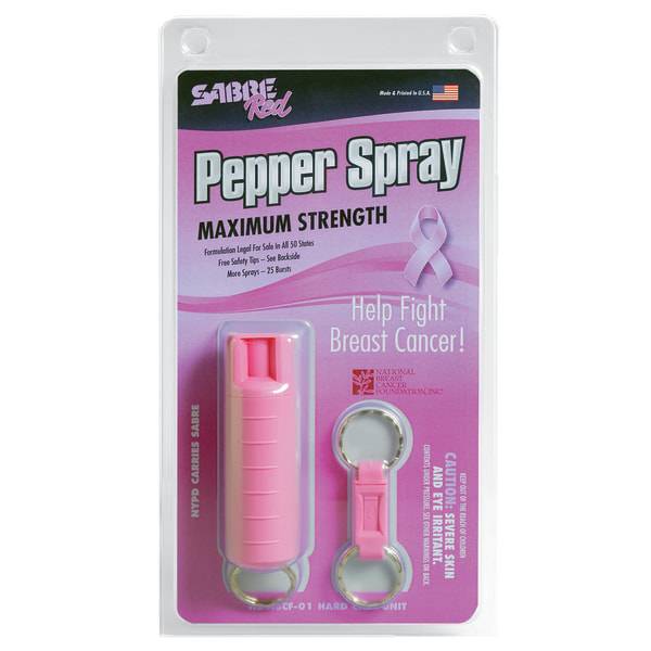 SABRE Pink Pepper Spray Key Chain