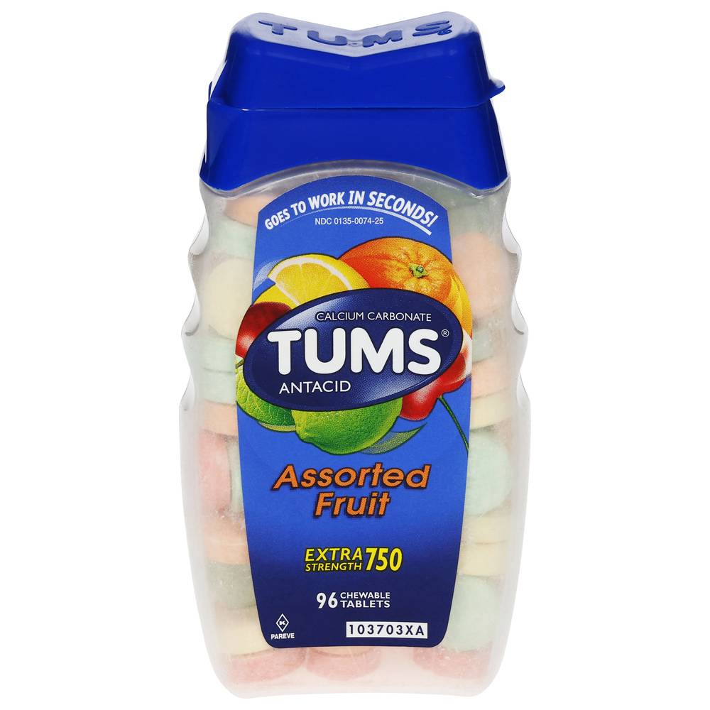 Tums Chewable Antacid Tablets (6.7 oz, 96 ct)