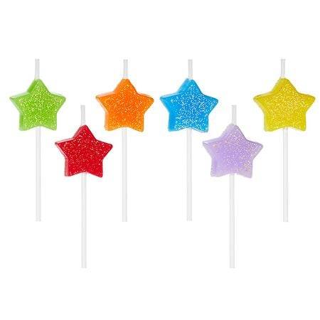 Hallmark Birthday Candles (Assorted Color Stars) - 6.0 ea