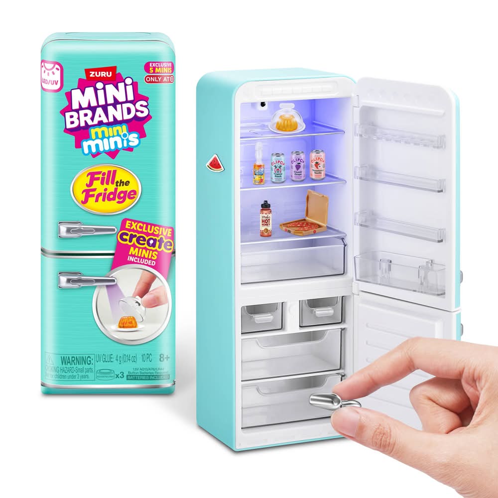 Mini Brands Fill the Fridge Playset 8+ Years (5 ct)