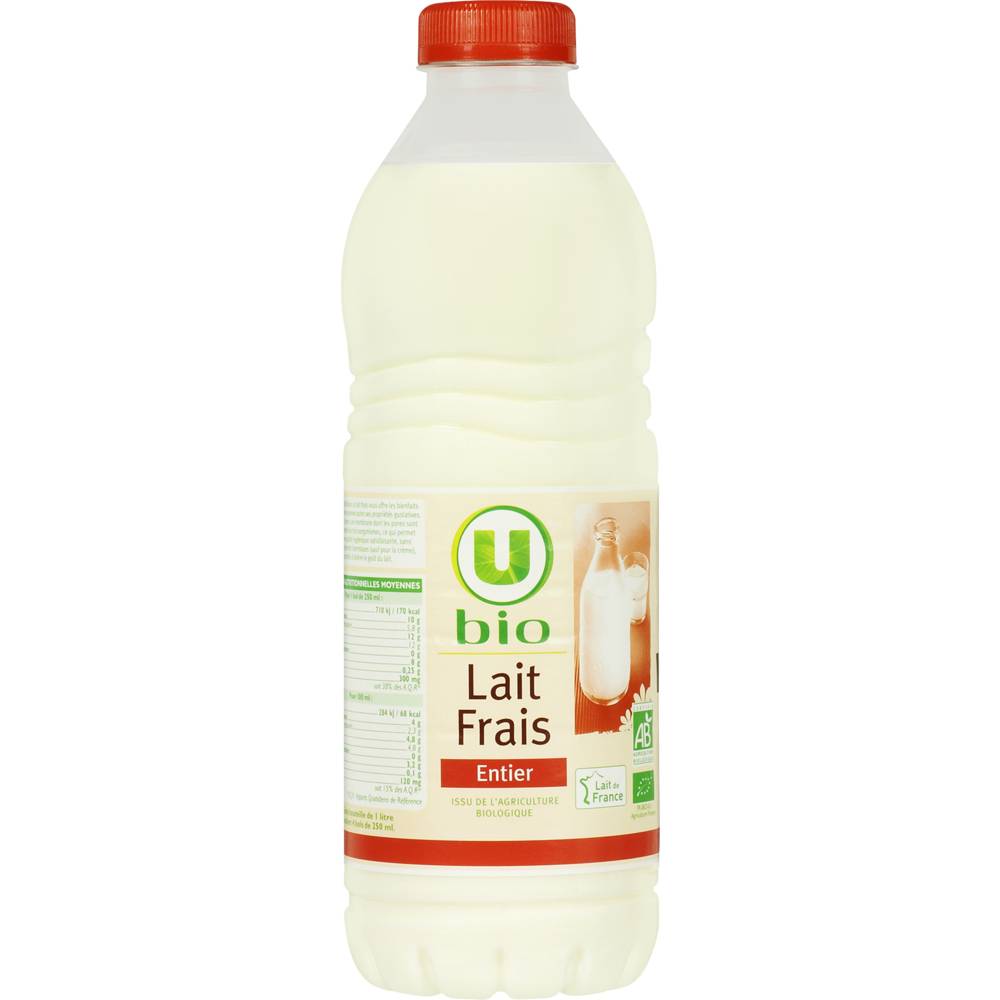 U - Bio lait frais entier (1 L)