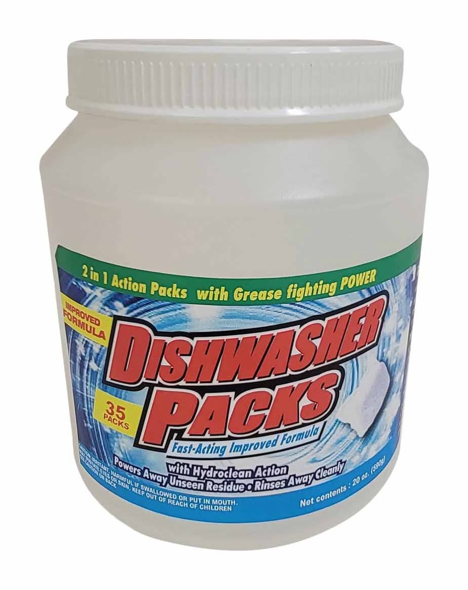 Fast-Acting Improved Formula Dishwasher packs (20 oz, 35 ct)