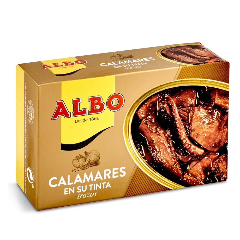 Calamares En Su Tinta Albo Lata 72 G