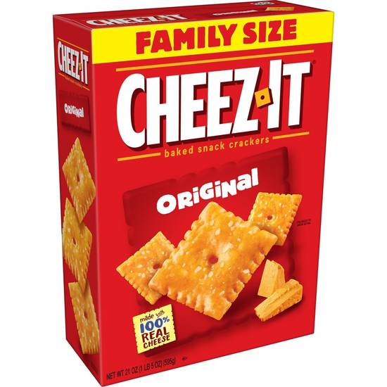 Cheez-It Family Size Original Baked Snack Crackers (21 oz)