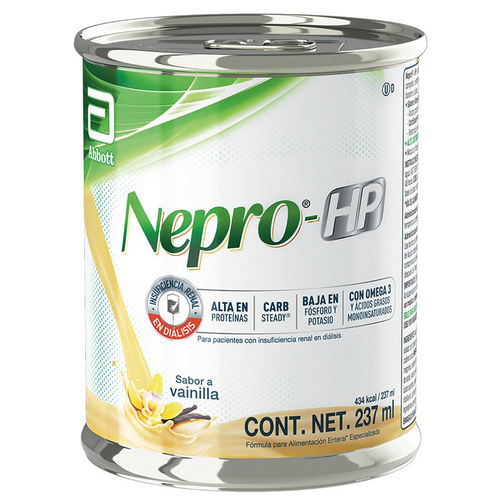 Abbott · Fórmula nepro-hp alimentaria para insuficiencia renal sabor vainilla (237 g)