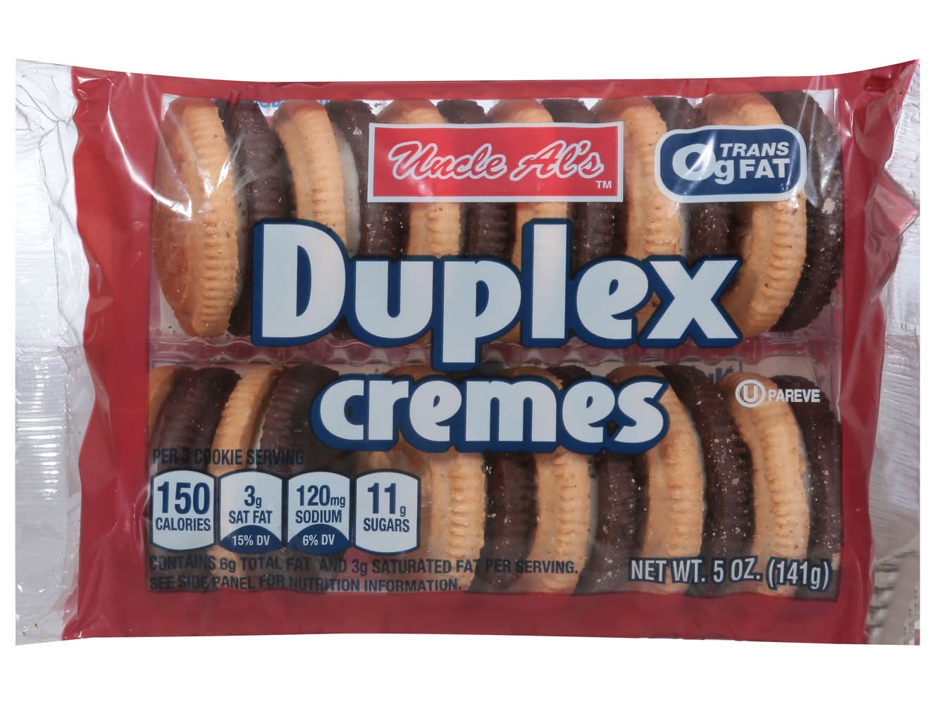 Uncle Al's Duplex Cremes Sandwich Cookies (5 oz, 12 ct)