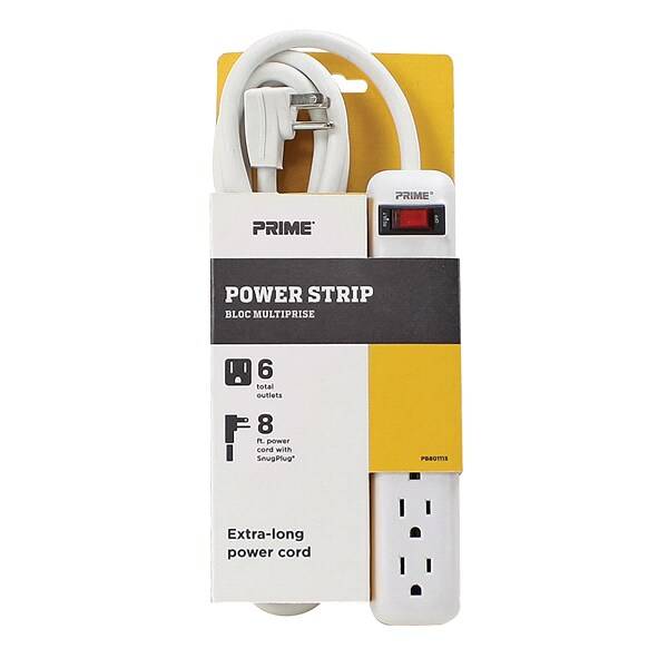 Prime 6 Outlet Power Strip - Pb801115