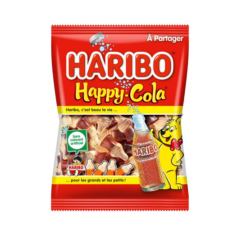 Haribo - Happy cola bonbons gélifié goût cola (300g)