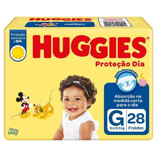 Huggies fralda descartável infantil proteção dia g (28 unidades)