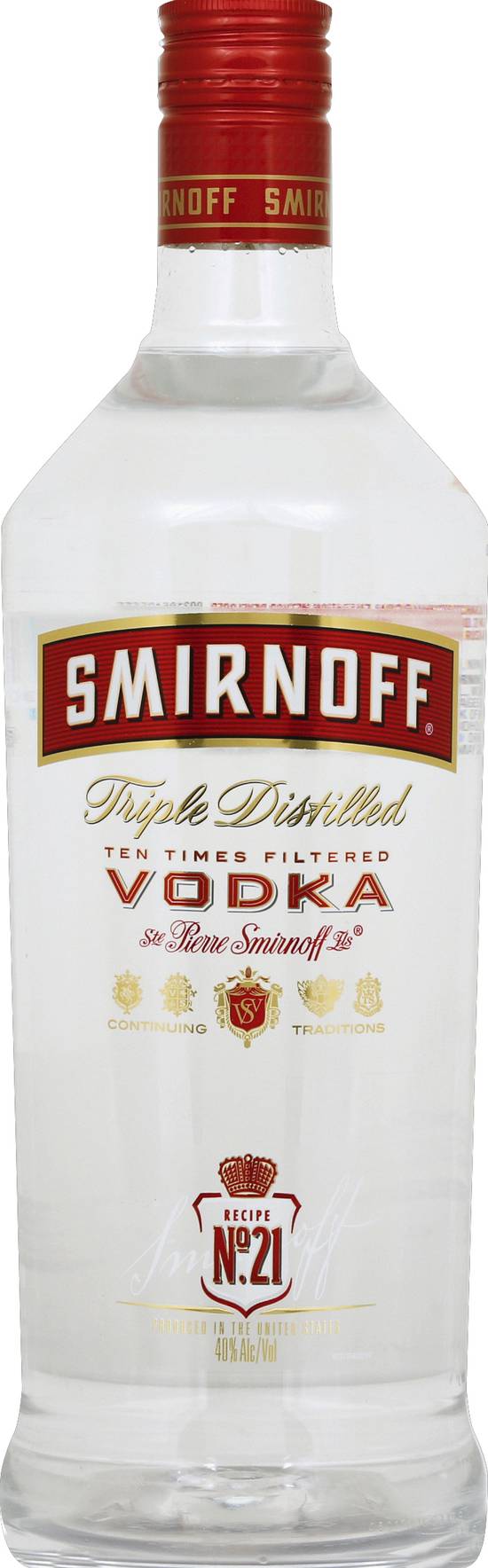 Smirnoff Triple Distilled No. 21 Vodka (1.75 L)