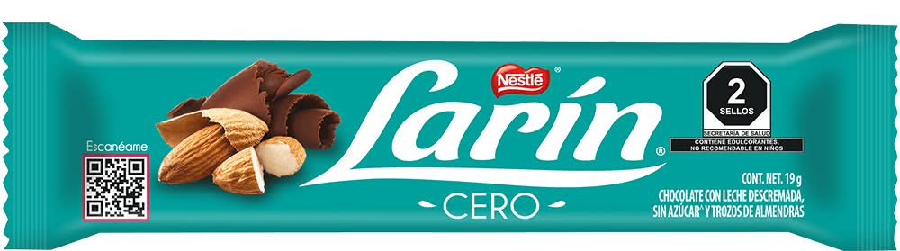 Larín · Chocolate con leche descremada (19 g)
