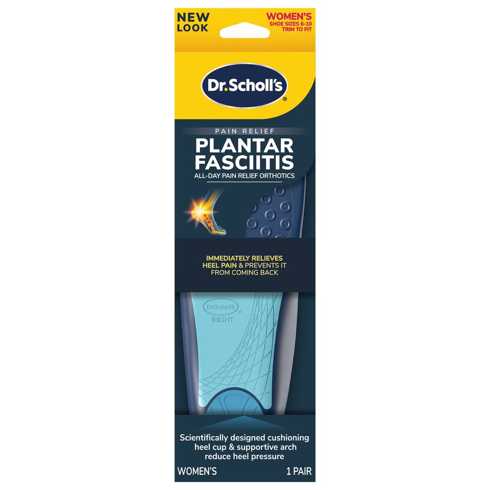 Dr. Scholl's Plantar Fasciitis Women Sizes 6-10 Orthotics (6.4 oz)