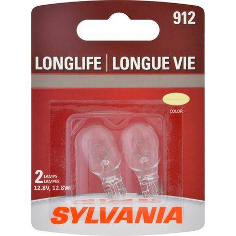Sylvania 912 Long Life Mini Bulbs (pack of 2, 12.8v)