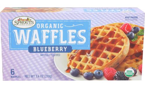 Sprouts Organic Blueberry Waffles