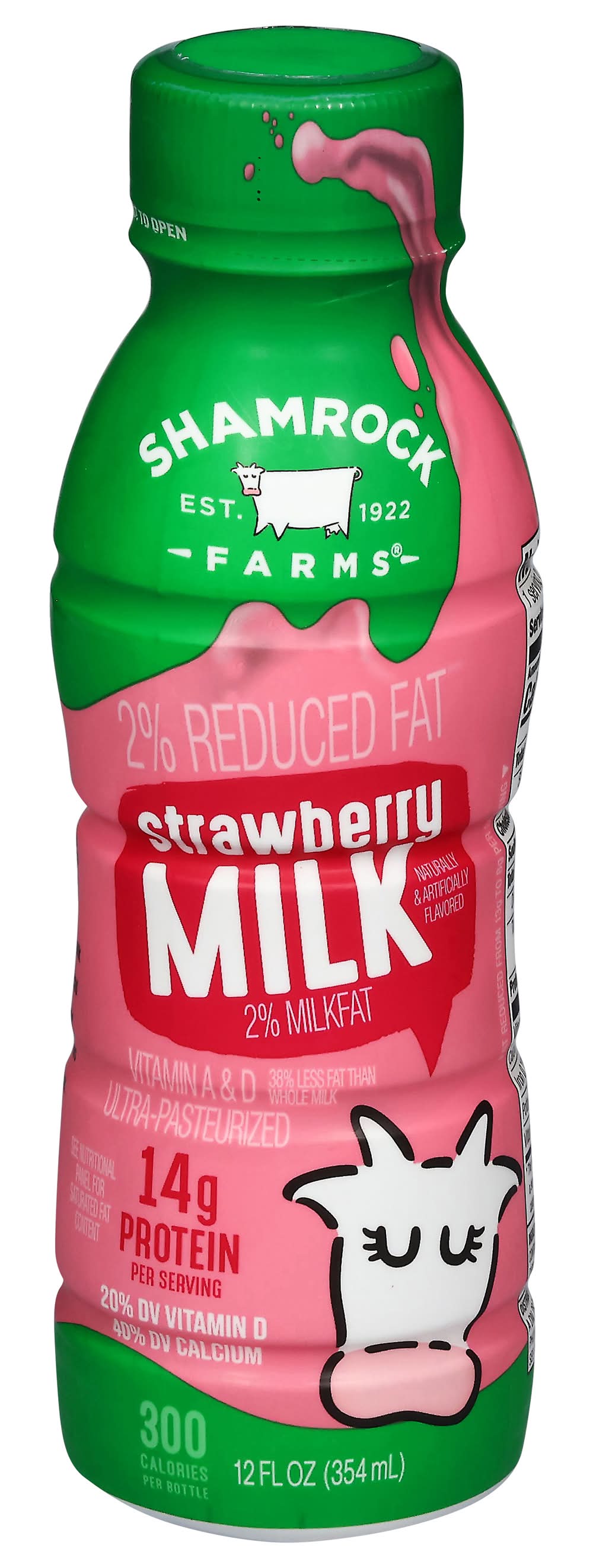 Shamrock Farms 2% Reduced Fat Strawberry Milk (12 fl oz)