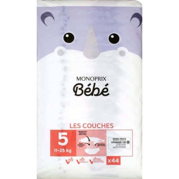 Monoprix Bébé Couches Taille 5 X44 Le Paquet De 44 Couches