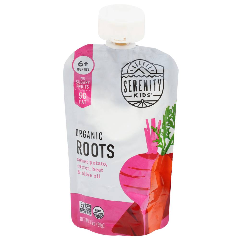 Serenity Kids 6+ Months Organic Roots Baby Food (sweet potato-carrot-beet-olive oil)