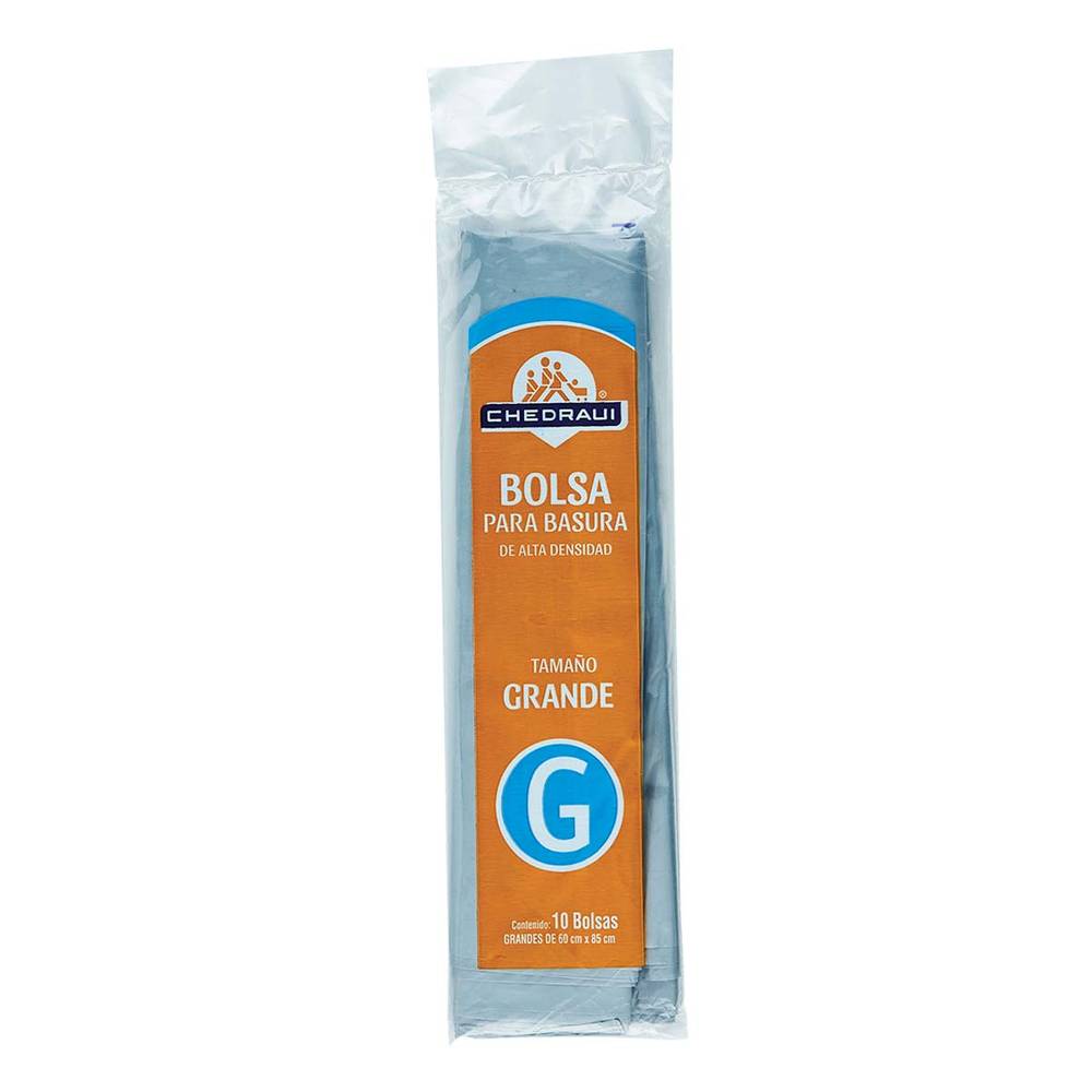 Chedraui bolsa para basura (10 un) (G)