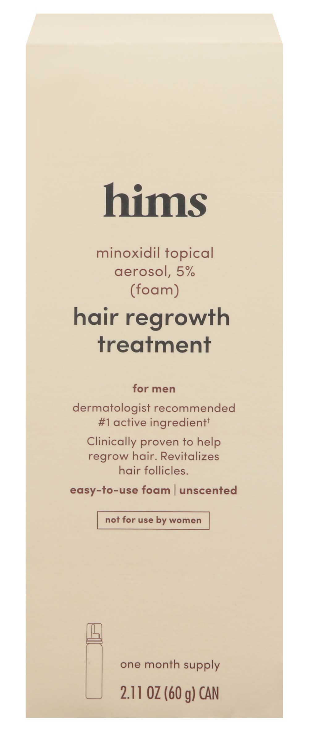 Hims Unscented Hair Regrowth Treatment For Men (2.2 oz)