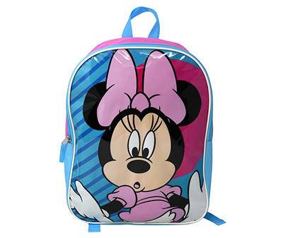 Blue & Pink Minnie Mouse Kids' Backpack