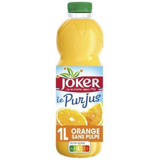 Joker pur jus d'orange sans pulpe (1 l)