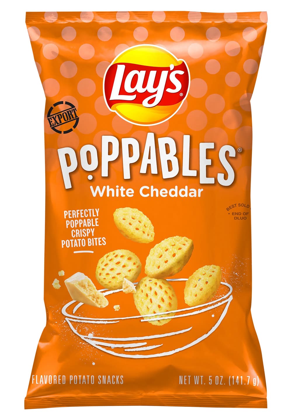 Lay's Poppables Potato Snacks, White Cheddar (5 oz)