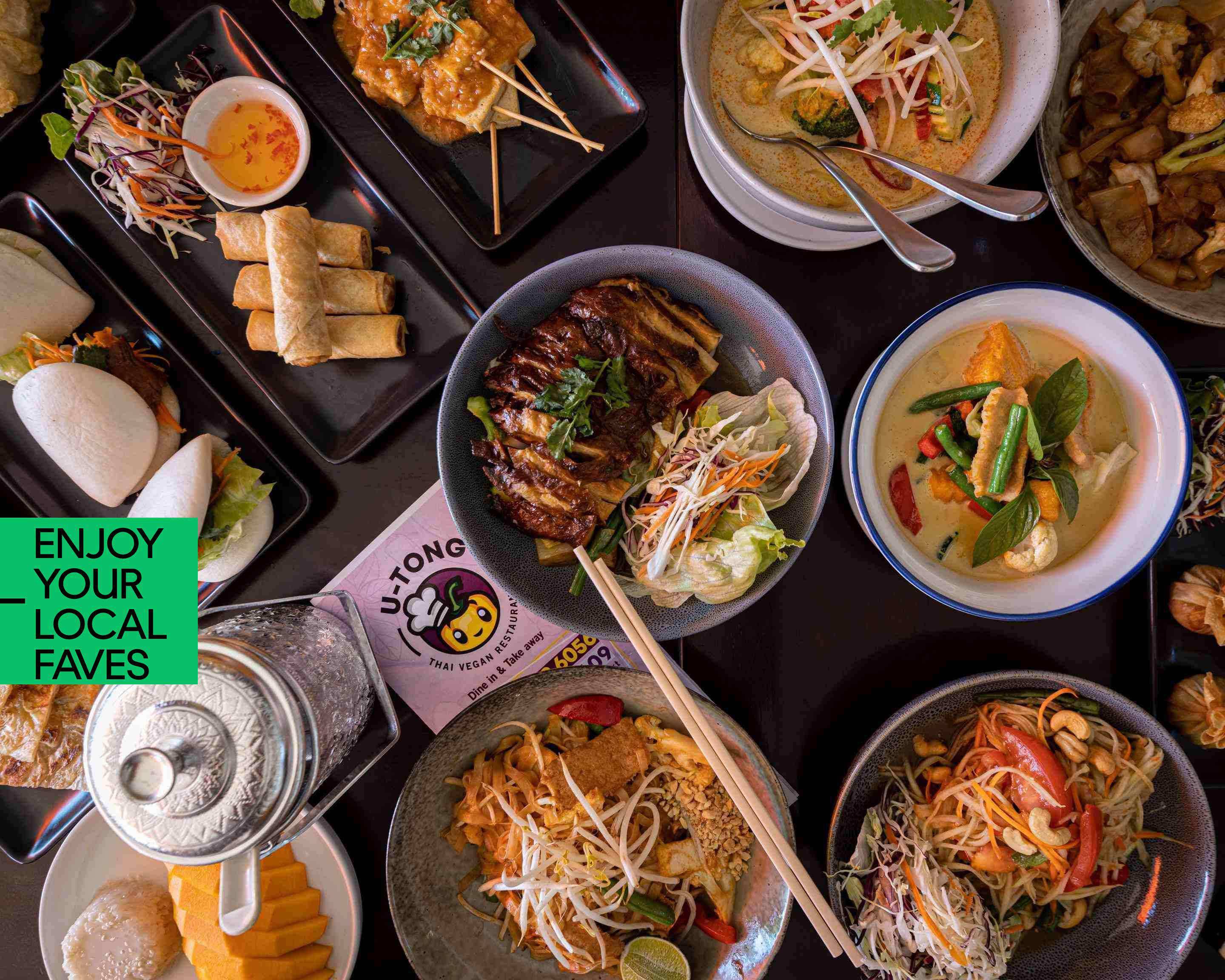 UTong Thai Vegan Restaurant Menu Takeaway in Brisbane Delivery Menu