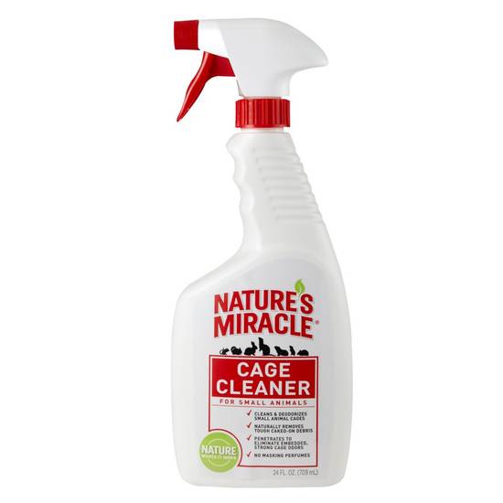 Nature's Miracle® Small Animal Cage Cleaner (Color: Assorted, Size: 24 Fl Oz)