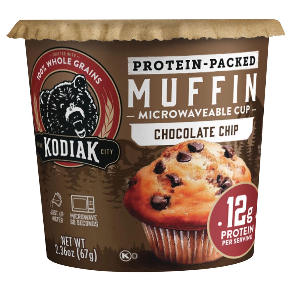 Kodiak Protein Packed Power Cup Muffin, Chocolate Chip (2.36 oz)
