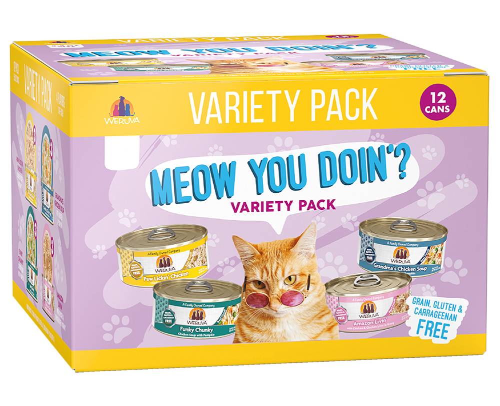Weruva Meow You Doin? Variety Pack Wet Cat Food (5.5 oz - 12 ct)