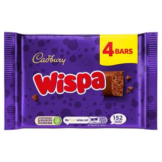 Cadbury Wispa Chocolate Bar 4 Pack 111.6g