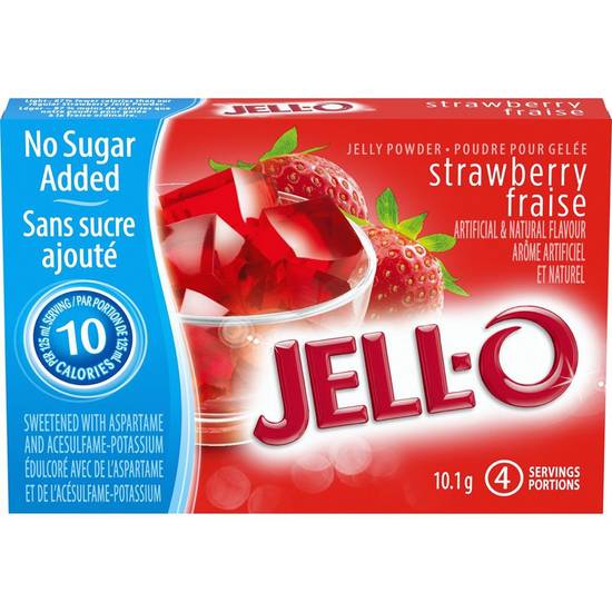 Jell-O Jelly Powder Strawberry No Sugar Added (10 g)
