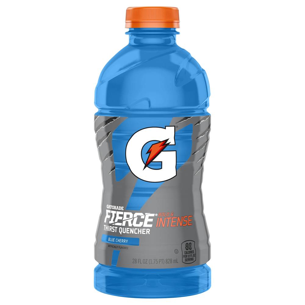 Gatorade Fierce Thirst Quencher Bold and Intense Sports Drink (28 fl oz) (blue cherry )