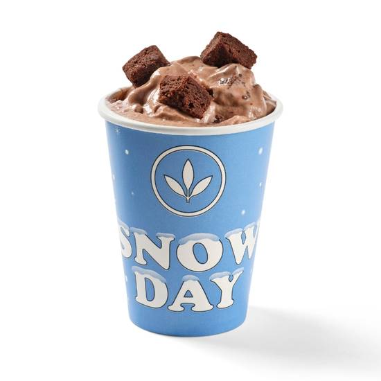 Chocolate Brownie Snow Day