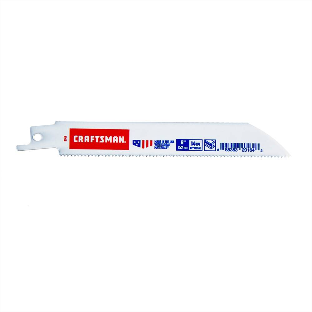 CRAFTSMAN Bi-metal 6-in 14 Tpi Metal Cutting Reciprocating Saw Blade | 2058693