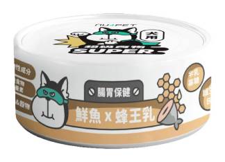 【陪心寵糧】SUPER小白主食罐-鮮魚+蜂王乳(狗)80g#20804435