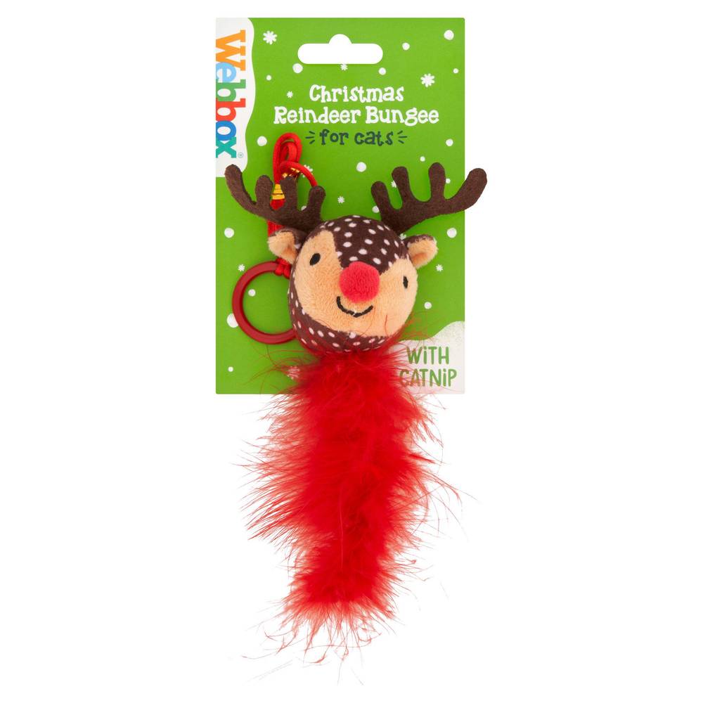 Webbox Christmas Reindeer Bungee For Cats