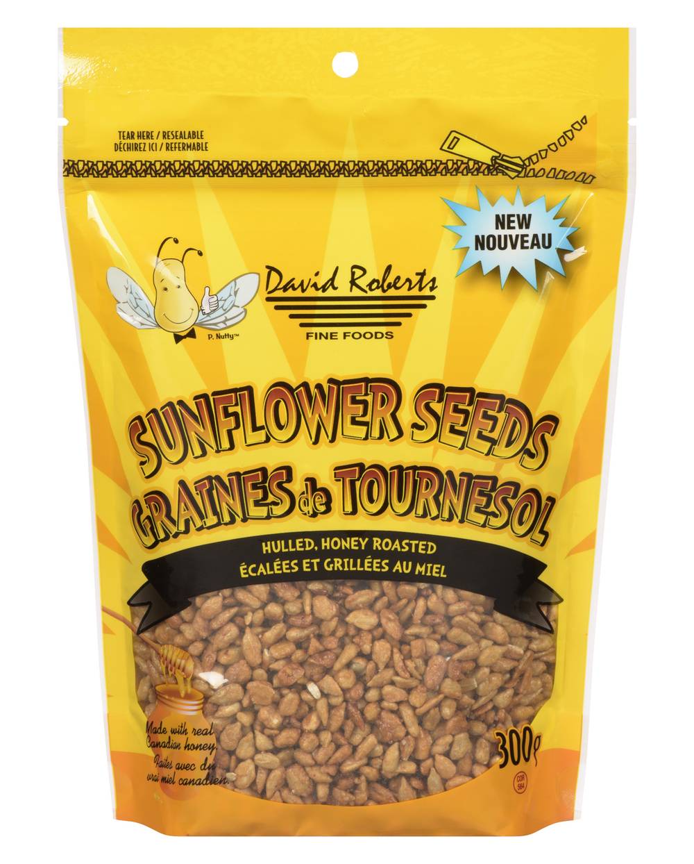 David Roberts Roasted Sunflower Seeds, Honey (300 g)