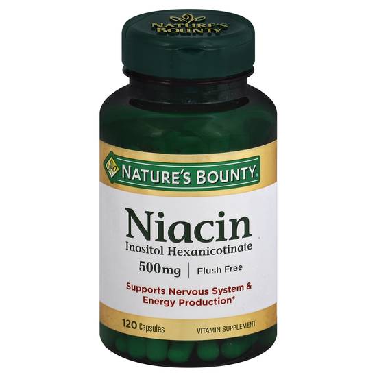 Nature's Bounty Niacin 500 mg (120 ct)