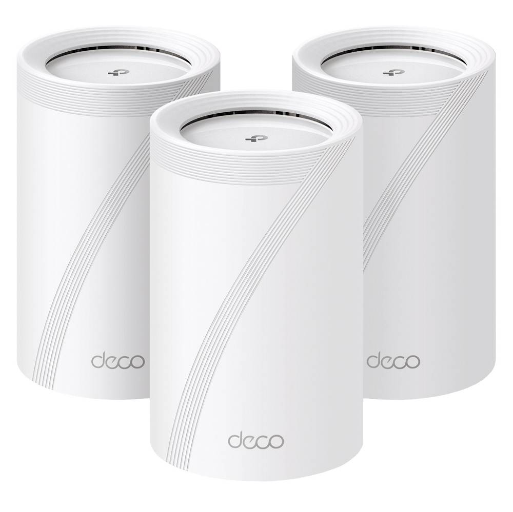 TP-Link Deco BE11000 Wi-Fi 7 Tri-Band Whole-Home Mesh Wi-Fi System, 3-pack