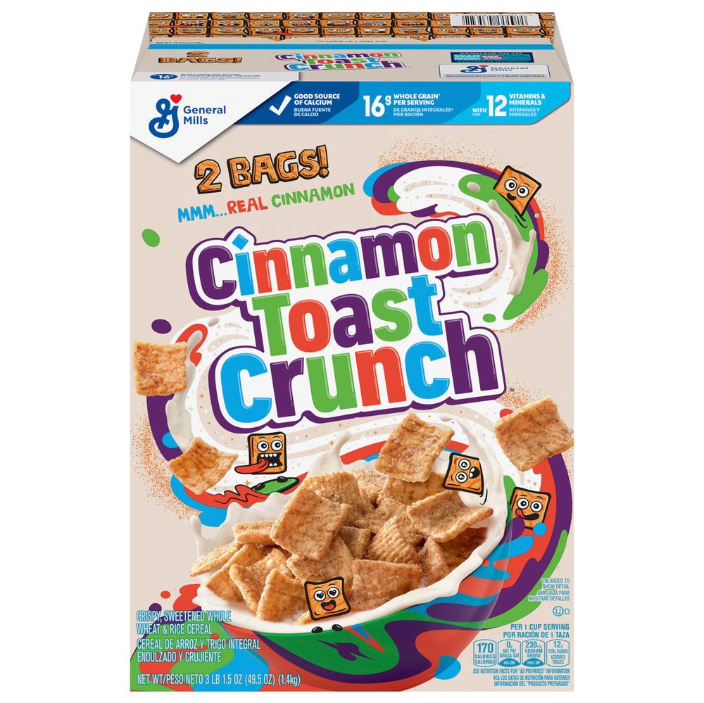 Cinnamon Toast Crunch Real Cinnamon Cereal (3.09 lbs)