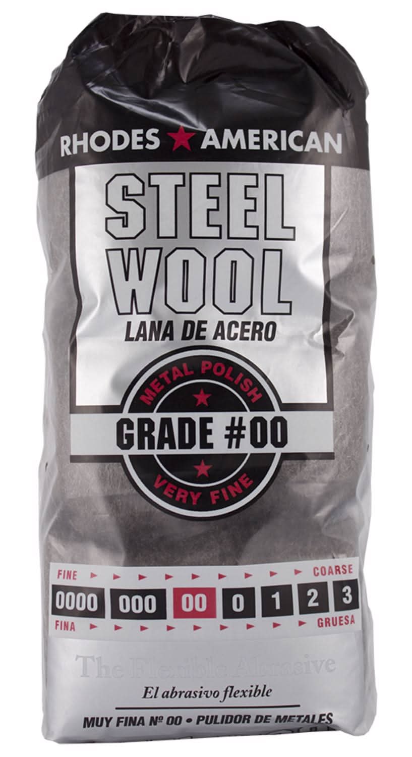 Rhodes American 00 Grade Very Fine Steel Wool Pad 12 Pk