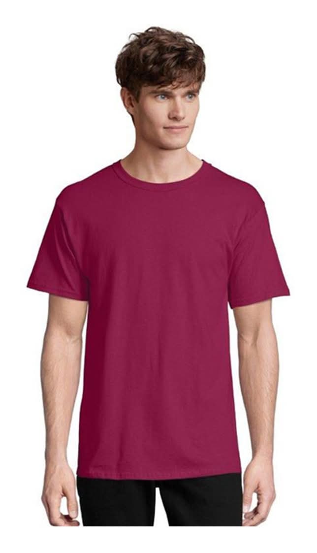 Hanes Men'S Short Sleeve Tee - Cardinal Xl