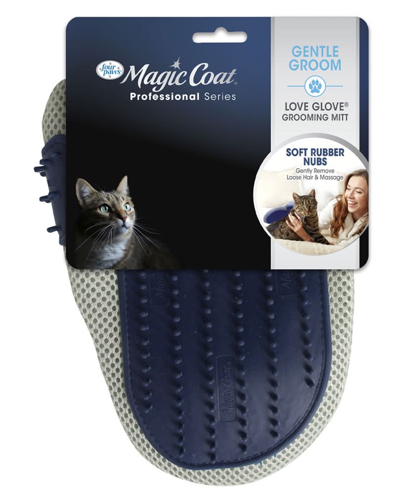 Four Paws Magic Coat Professional Series Love Glove Gentle Grooming Cat Mitt (One Size)