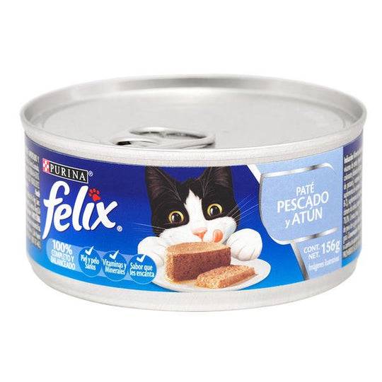 Lata Paté De Atún Alimento Húmedo Para gato Felix 156 g. 0598
