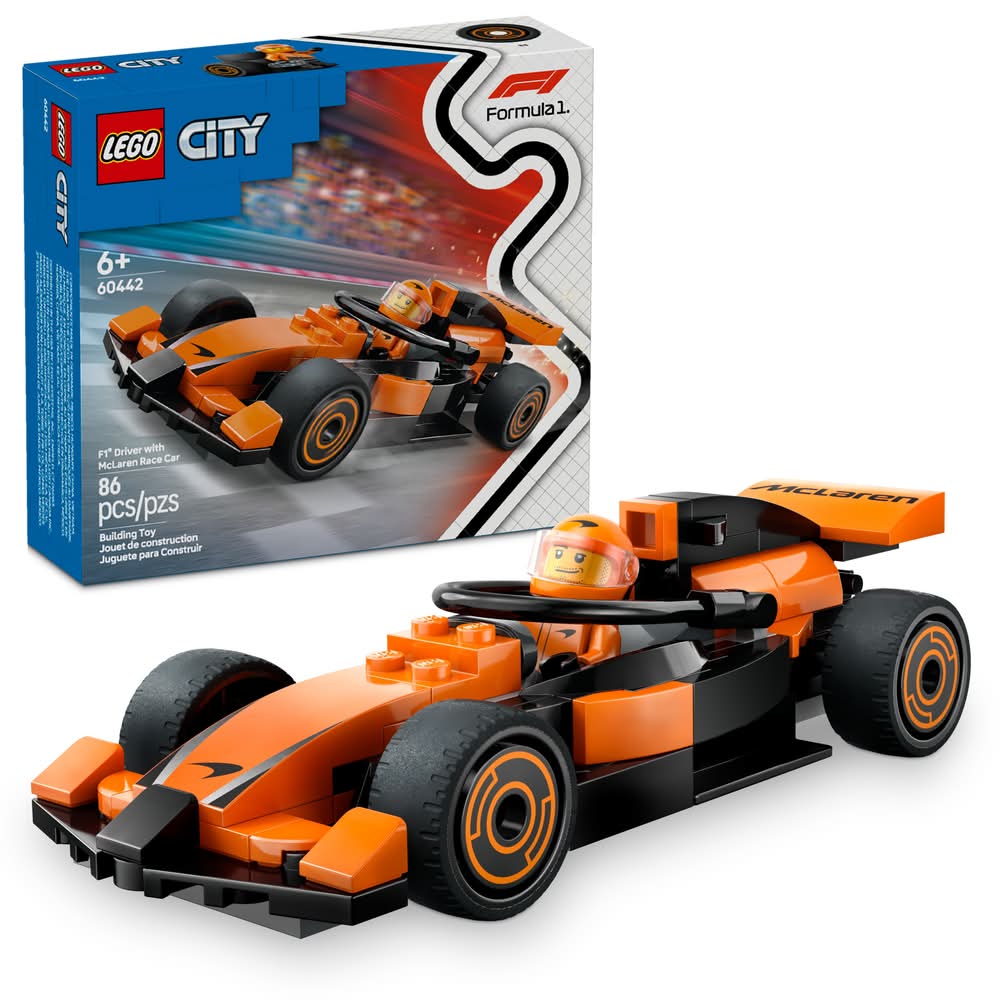 LEGO City F1 Driver With Mclaren Race Car Playset 6y+ (86 ct)