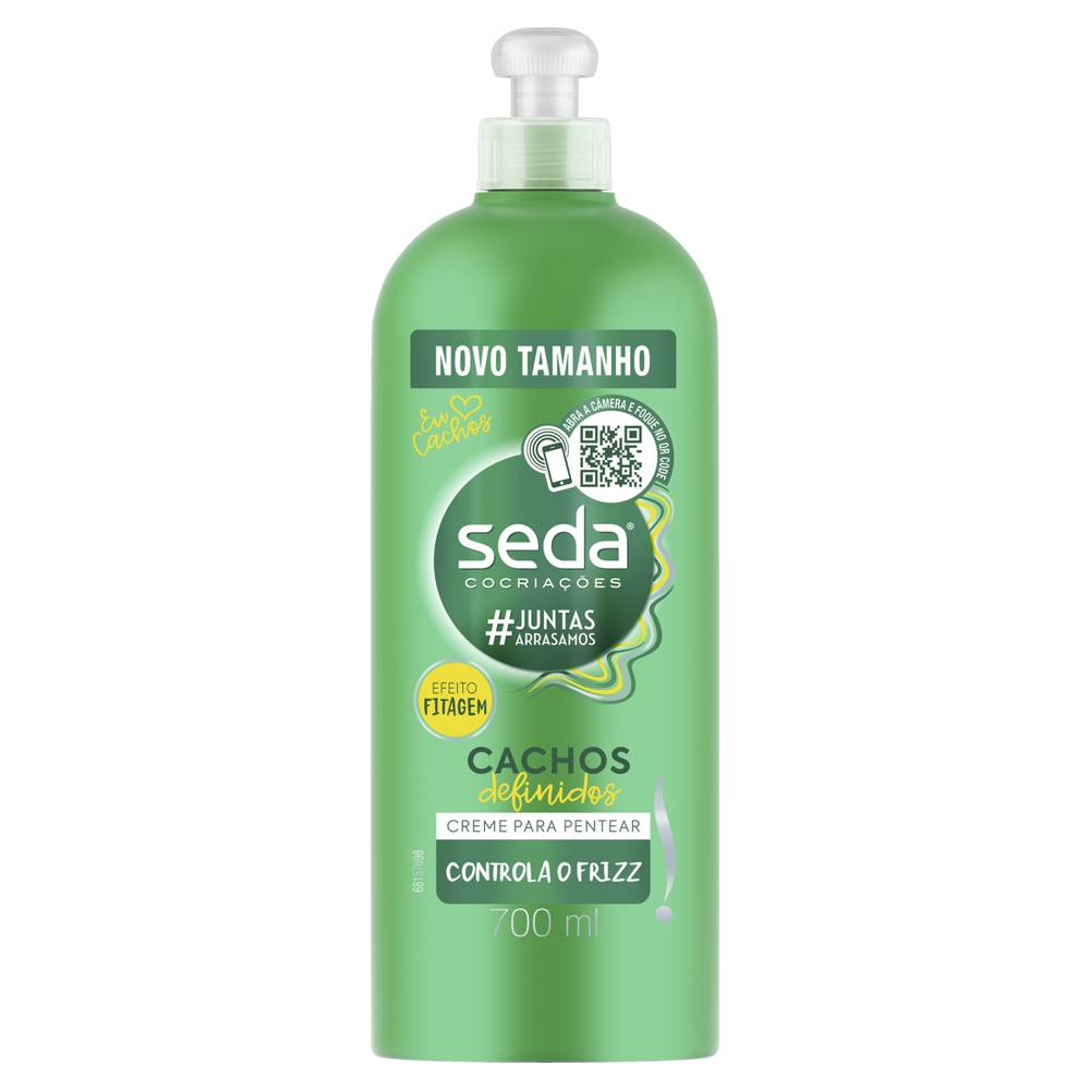 Seda creme para pentear cachos definidos #juntasarrasamos (700 ml)