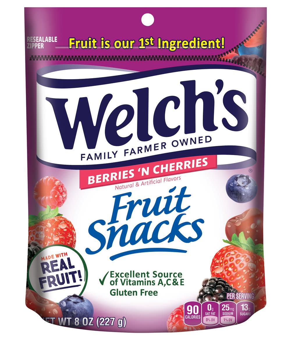 Welch's Berries & Cherries Fruit Snacks (8 oz)