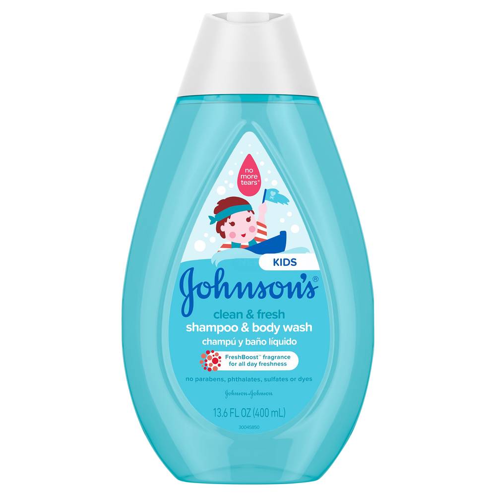 Johnson's Clean & Fresh Kids Shampoo & Body Wash (13.6 fl oz)