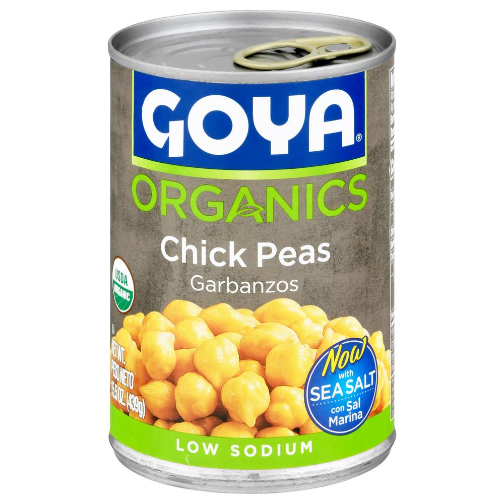 Goya Organics Low Sodium Chick Peas Garbanzos